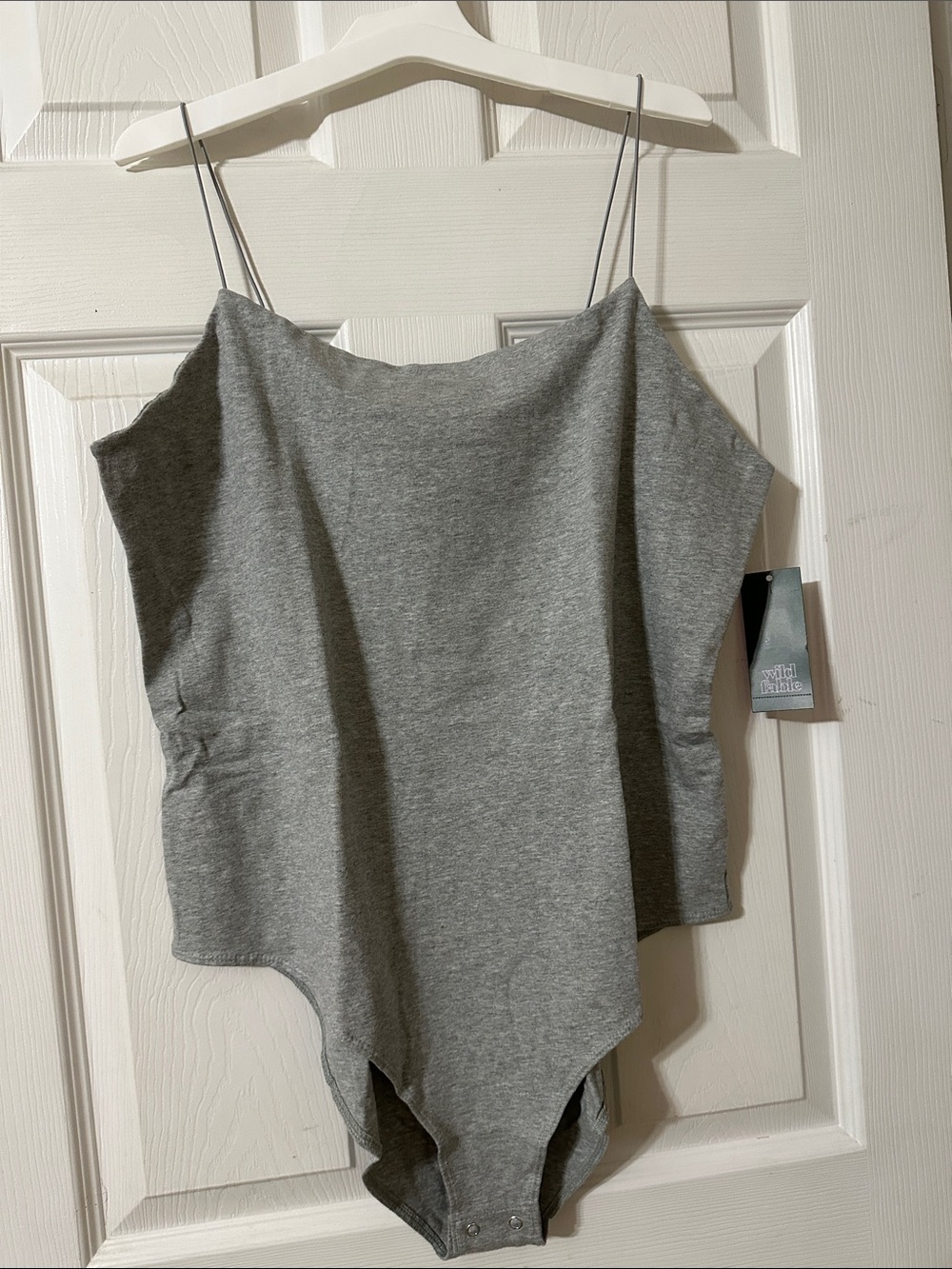 wild fable Grey Spaghetti Strap bodysuit